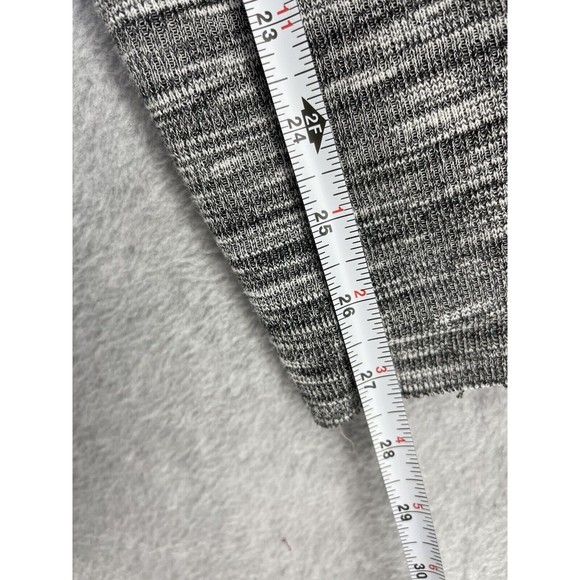 Urban Black Women's Cardigan Open Front Hooded Long Sleeve Marled Sweater - Picture 11 of 13